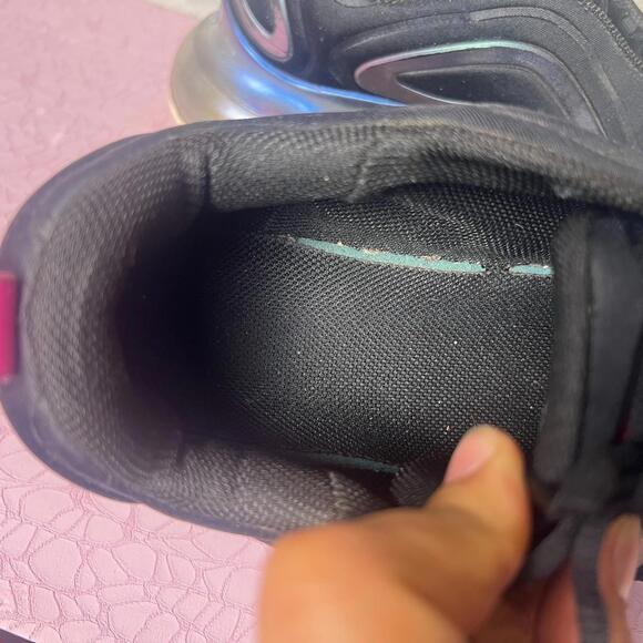 Nike Air Max 720 Sneakers Womens Size 10 Black/Laser Fuchsia Comfort CD2047-001 - Picture 5 of 8